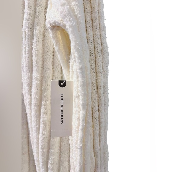 Pilcro NWT Anthropologie Ribbed Duster Cardigan Sweater Size XXS Ivory Casual - Picture 2 of 7